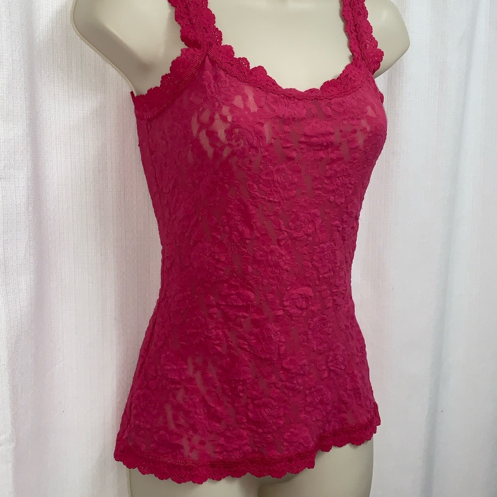 Hanky Panky Signature Lace Cami in Rose Pink